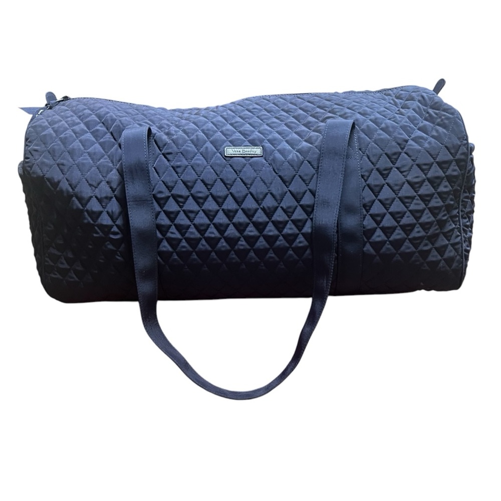 Vera Bradley Large Blue Quilted Duffel Bag